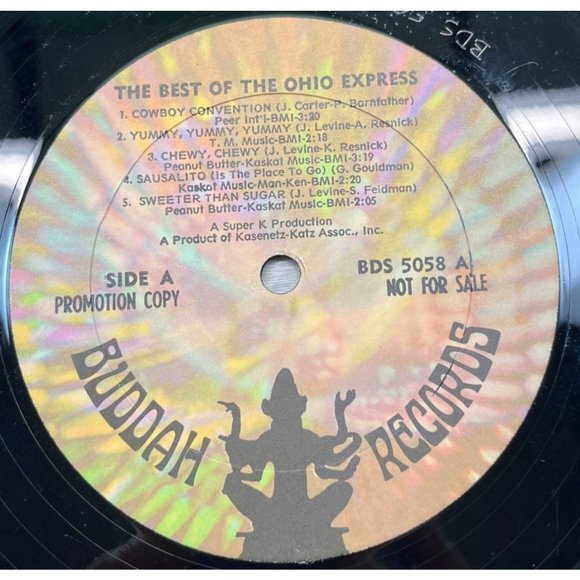 Very Best of Ohio Express Cowboy Convention Vinyl LP DJ Promo Buddah 5058 - Picture 2 of 7